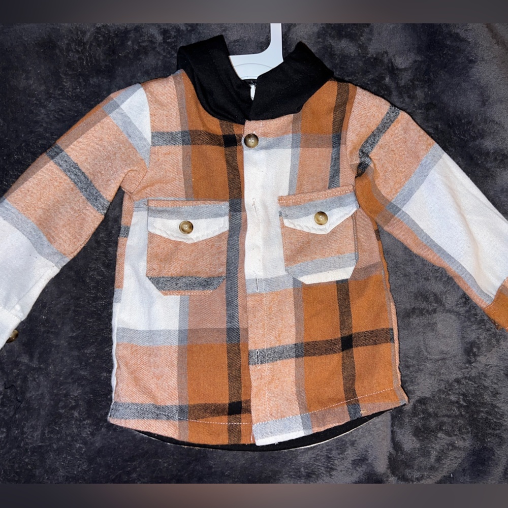 Hooded Plaid Shirt